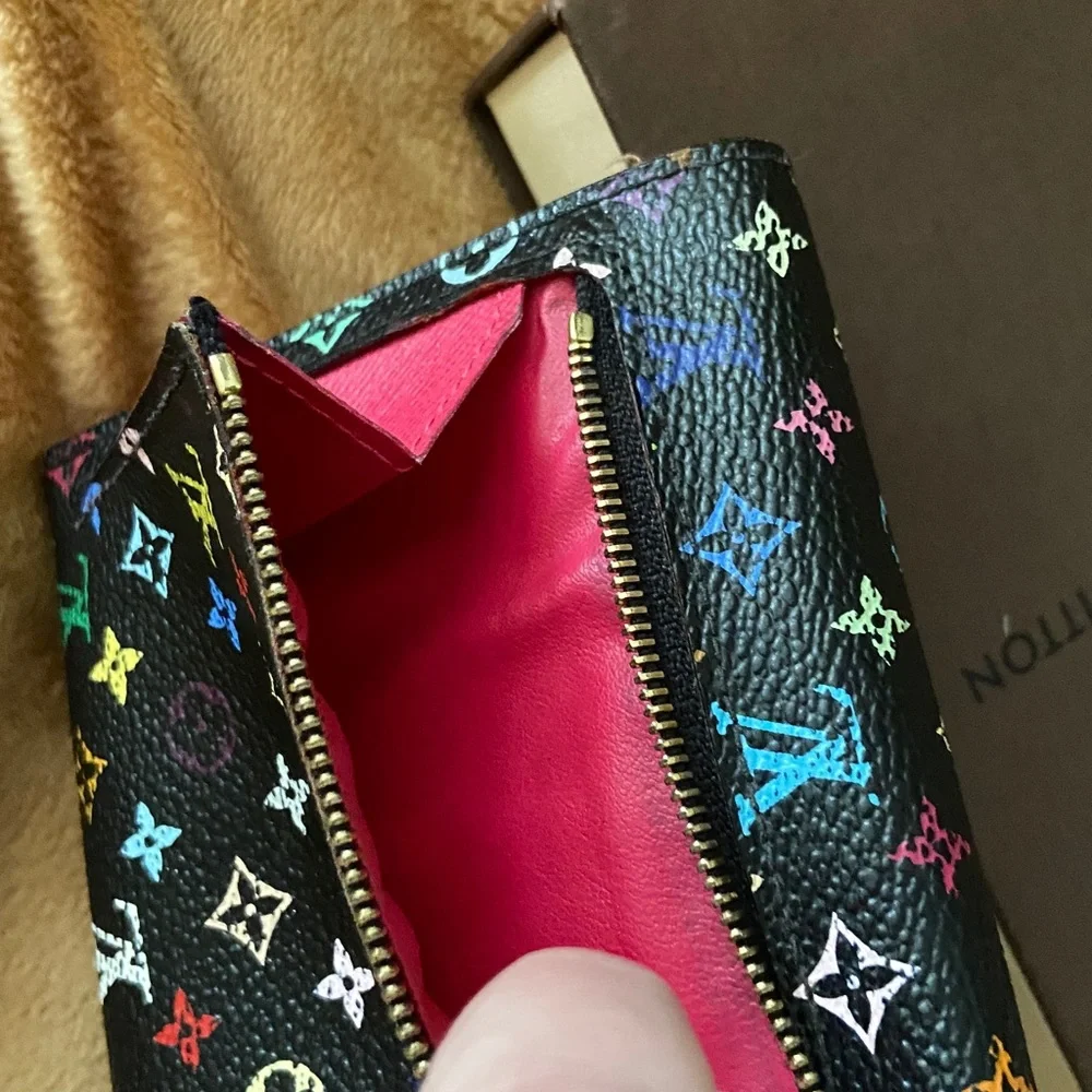 Louis Vuitton Wallet Multi Colored black Koala buckle-no box (Box available to$) - Picture 10 of 11